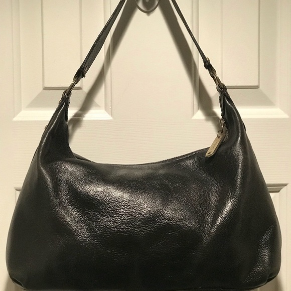 Vintage Cole Haan Black Leather Shoulder GUC - Picture 3 of 7